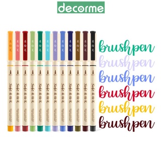 Bút Brush Pen phong cách Vintage Viết Calligraphy DecorMe Bút lông viết tiêu đề cho người mới bullet journal BDS