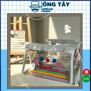 Túi đựng bút trong suốt chất liệu nhựa PVC chống thấm nước