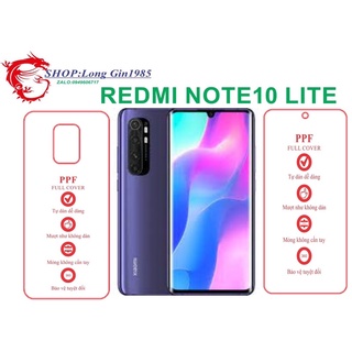 Redmi Note 10 Lite miếng dán trong Ppf mặt sau và mặt trước chống va đập chống trầy xước