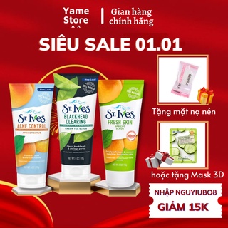 SỬA RỬA MẶT TẨY DA CHẾT ST.IVES BLACKHEAD CLEARING GREEN TEA SCRUB 170gr