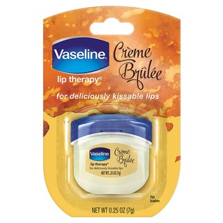 Son dưỡng ẩm cho môi Vaseline Lip Balm for Instantly Soft Smooth Lips Creme Brulee 7g (Mỹ)