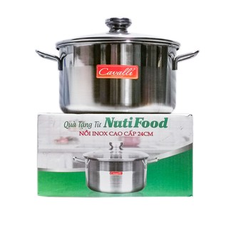 Nồi Inox Cao Cấp 24cm Cavalli (Quà tặng từ sữa Nutifood)