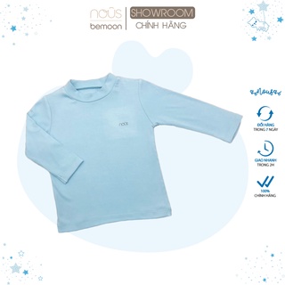 Áo cổ Nous Petit 3cm xanh đậm (3-24 tháng)