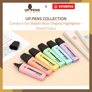 Combo 6 bút đánh dấu Stabilo Boss Original Highlighter - Pastel Colors