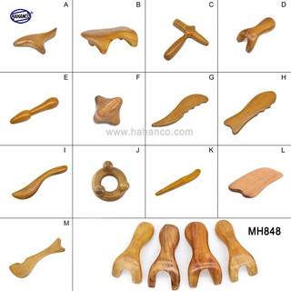 COMBO bộ 13 Dụng Cụ day ấn Huyệt Mát xa toàn thân kiểu Thái bằng gỗ thơm ❤️FREESHIP đơn > 50k❤️ [MH848] HAHANCO