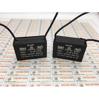 [Mã ELHA22 giảm 5% đơn 300K] [Combo 5 chiếc] Tụ Quạt 4UF 450V CBB61