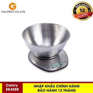 [CHÍNH HÃNG - TẶNG KÈM TÔ] Cân Điện Tử Camry EK4350 cho nhà bếp- Dễ dàng sử dụng- Cân chính xác tuyệt đối KÈM PIN