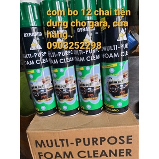 Xịt sạch nội thất đa năng, làm sạch DYRAMID ( COM BO 12 CHAI)