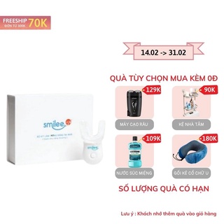 Bộ Kit Làm Trắng Răng Smilee TR101 Máy Tẩy Trắng Răng Nhập Khẩu USA ISO 22716 - 2007 Bật Tông Sau 7 Ngày