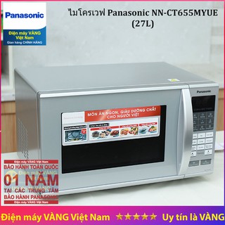 Lò vi sóng có nướng Panasonic NNCT655MYUE 27 lít
