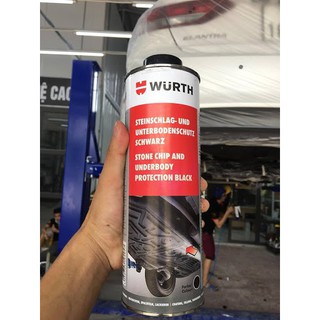 { Bộ 8 Chai } Sơn phủ gầm Ô Tô Su Non WURTH hàng nhập khẩu công nghệ Đức 1000 ml