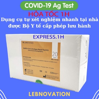 Que test nhanh Covid 19, kit test covid Labnovation, 1 lần test.