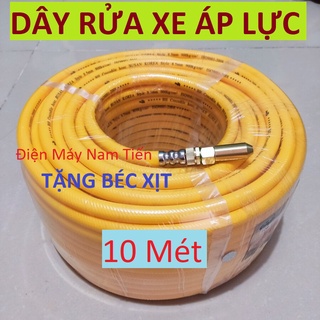 Dây rửa xe 10M tặng kèm đầu đồng - dùng cho máy rửa chạy dây curoa - day rua xe