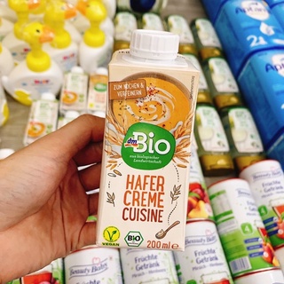 Kem tươi yến mạch hữu cơ DmBio nấu soup/cháo bổ dưỡng cho bé 200ml date 10/2022
