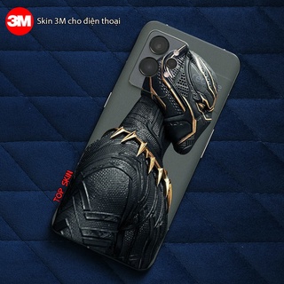 Miếng Dán Skin điện thoại - Skin 3M mẫu Black Panther vân nổi cao cấp  - Có mẫu cho tất cả các dòng điện thoại...