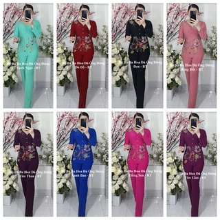 Bộ Bà Ba Hoa Đá Ống Đứng - Mã BT