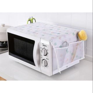 Phủ lò vi sóng chống bụi có ngăn để đồ