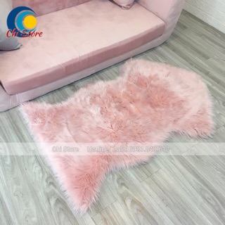 Thảm Lông Chụp Hình Kích Thước 1m2-70cm, Thảm Lông Hồ Ly Trải Sàn Dày Dặn Lông Dài Không Bị Rụng Khi Sử Dụng