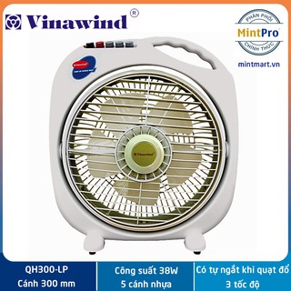 Quạt hộp Quạt tản Điện cơ Thống nhất Vinawind cánh 300 có công tác tự ngắt khi đổ quạt QH300 - LP