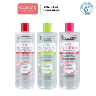 [Mã COSCOCOT4 -8% đơn 250K] Nước Tẩy Trang Evoluderm Micellar Cleansing Water 250ml