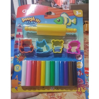 Đất nặn Deli D75041-12 màu kèm khuôn