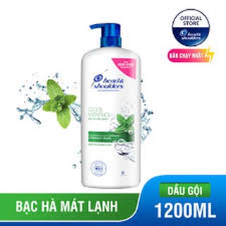 Dầu gội đầu Head &amp; Shoulder bạc hà mát rượi 1200ml
