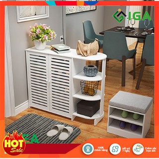 [Mã LIFEBKA5 giảm 10% tối đa 1 Triệu đơn 500k] Tủ giày có kệ IG358 thương hiệu IGEA