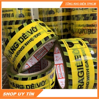 ✅ Băng dính hàng dễ vỡ. Hàng chuẩn, siêu dính, Loại Dày (lõi mỏng 2,4mm)✅