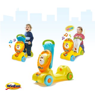 Xe tập đi sư tử kết hợp chòi chân Scooter Winfun 0855