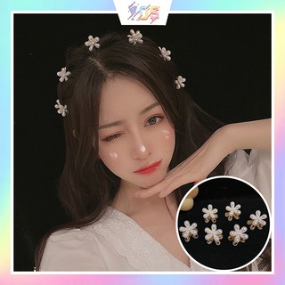 [Mã SKAMCLU8 giảm 10% cho đơn từ 100K] Kẹp tóc càng cua Hàn quốc hoa hạt châu mini cho nữ