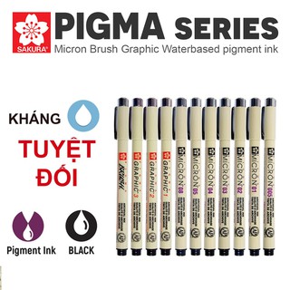 Bút line đi nét chuyên nghiệp SAKURA Pigma Micron màu Black 005, 01 , 02, 03 , 04 , 05 08