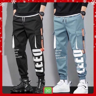 Quần Jogger Kaki thể thao nam túi hộp lưng thun ông bo HA8012