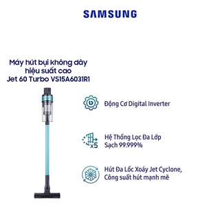 Máy hút bụi không dây Samsung Jet60 Turbo VS15A6031R1/SV hàng chính hãng, bảo hành 12 tháng