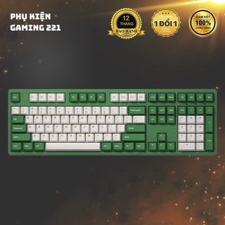 Bàn phím cơ AKKO 3108 v2 DS Matcha Red Bean (Akko switch v2) - Hàng Chính Hãng