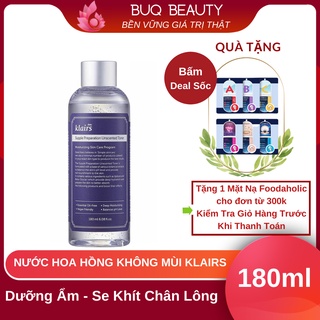 Nước hoa hồng Không Mùi Dear Klairs Supple Preparation Unscented Toner 180ml Chính Hãng Hàn Quốc - Klair