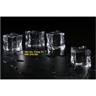 Viên đá nhựa giả 2.3cm phụ kiện trang trí, chụp ảnh, slime