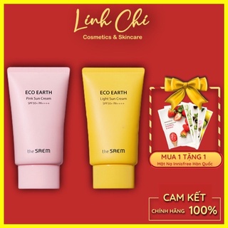 ✅ Kem Chống Nắng The Saem Eco Earth Power Pink Sun Cream SPF50+ PA++++