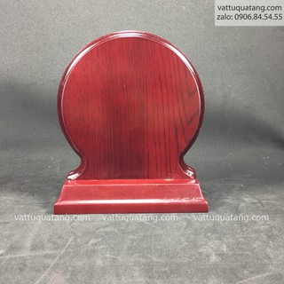 Phôi kỷ niệm chương gỗ G14 vuông tròn nâu