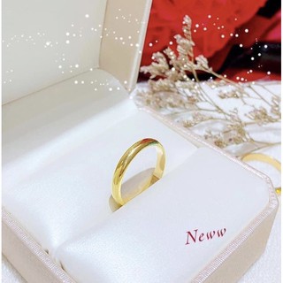 Nhẫn nữ , Nhẫn nam trơn bạc ta mạ vàng 24kara - Vàng Bạc Khải Khải