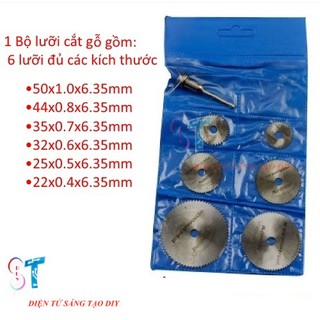 BỘ 6 LƯỠI CƯA CẮT GỖ MINI