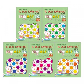 Sách - Combo Phát Triển Tư Duy Toán Học Cùng Thỏ Mặt To 5-6 Tuổi (Trọn Bộ 5 Cuốn)