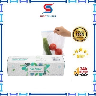 Túi Zipper tự hủy sinh học Green Eco thân thiện với môi trường (ảnh thật) (1 hộp 20 túi)