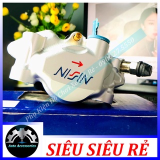 Heo Trước Nissin Moto3 2piston đĩa ZIN đối xứng Kèm Pát Trước CNC AB2010 AB 2013-2020 Click Mio Luvias Xìpo Nouvo Sonic