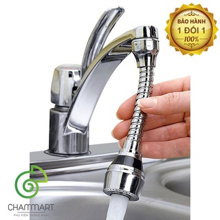 Đầu vòi xịt nước tăng áp cho vòi bồn rửa Turbo Flex 360 mới thiết kế dáng vòi sen Phặn Phặn