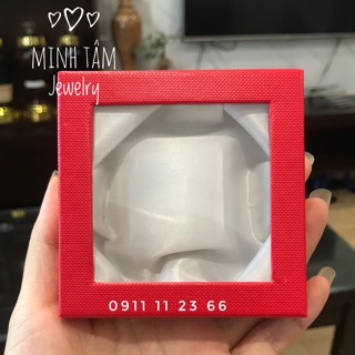 Hộp đựng vòng tay trang sức nắp kính trong (1 lốc 12 chiếc)-Minh Tâm Jewelry