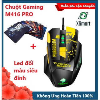 Chuột Gaming Máy Tính Siêu Độc M416 Premium LED RGB Cao Cấp Kèm Lót Chuột Game