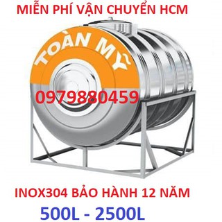 Bồn nước nằm INOX304 Toàn Mỹ Gold, bảo hành 12 năm