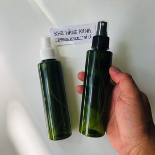 [chai hủ lọ nhựa ] Chai nhựa màu xanh 150ml/ 100ml xịt sương- chai pet màu xanh lá/ trong suốt/ nâu 150ml xịt phun sương