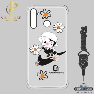 Ốp lưng Realme 6i Hoa Cúc Peaceminusone chống sốc trong(sản phẩm có 6 mẫu)-Tặng kèm dây đeo điện thoại