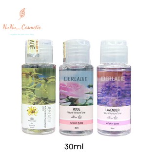 [Mini - cam kết auth] Nước Hoa Hồng Cấp Ẩm, Kiềm Dầu, Se Khít Lỗ Chân Lông Derladie Toner 30ml  FREE SHIP TOÀN QUỐC